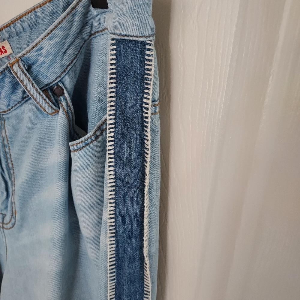 Johnny Was High Waist Wide Leg  Light Blue Denim - Picture 4 of 11